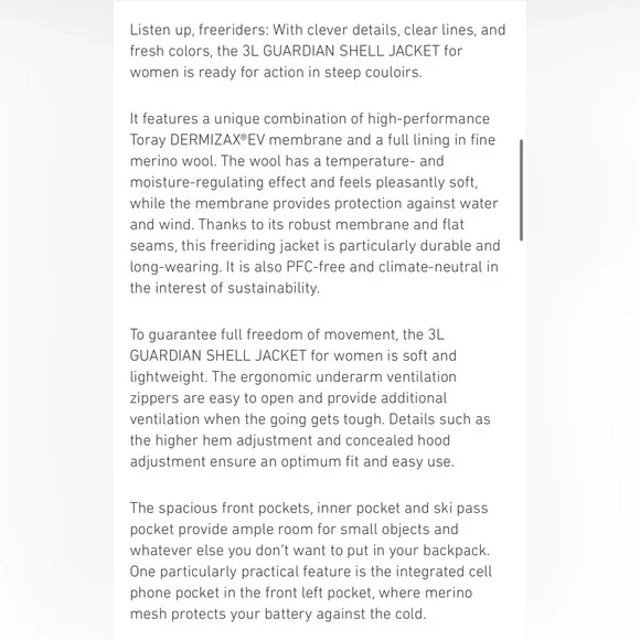 NWT Ortovox Women 3L Gaurdian Shell Jacket Dark Wine Green Outdoors Merino L - Picture 4 of 15